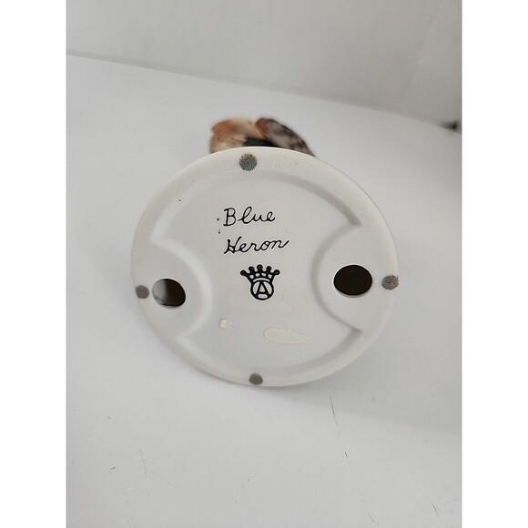 Great Blue Heron Porcelain Figurine Bird Hand painted Angeline Originals - Picture 5 of 6